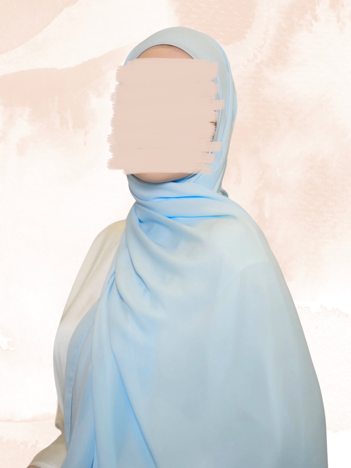 30 light hijab bleu ciel 100