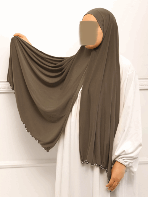 Hijab Jersey premium à froufrou