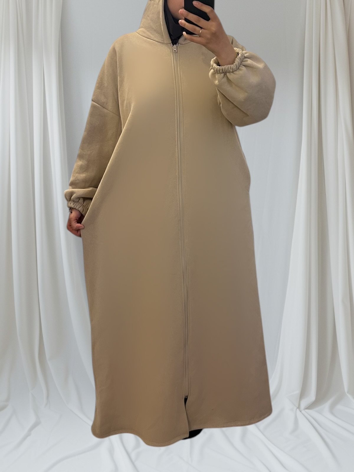 Gilet long mastour et confort en coton épais – Image 3