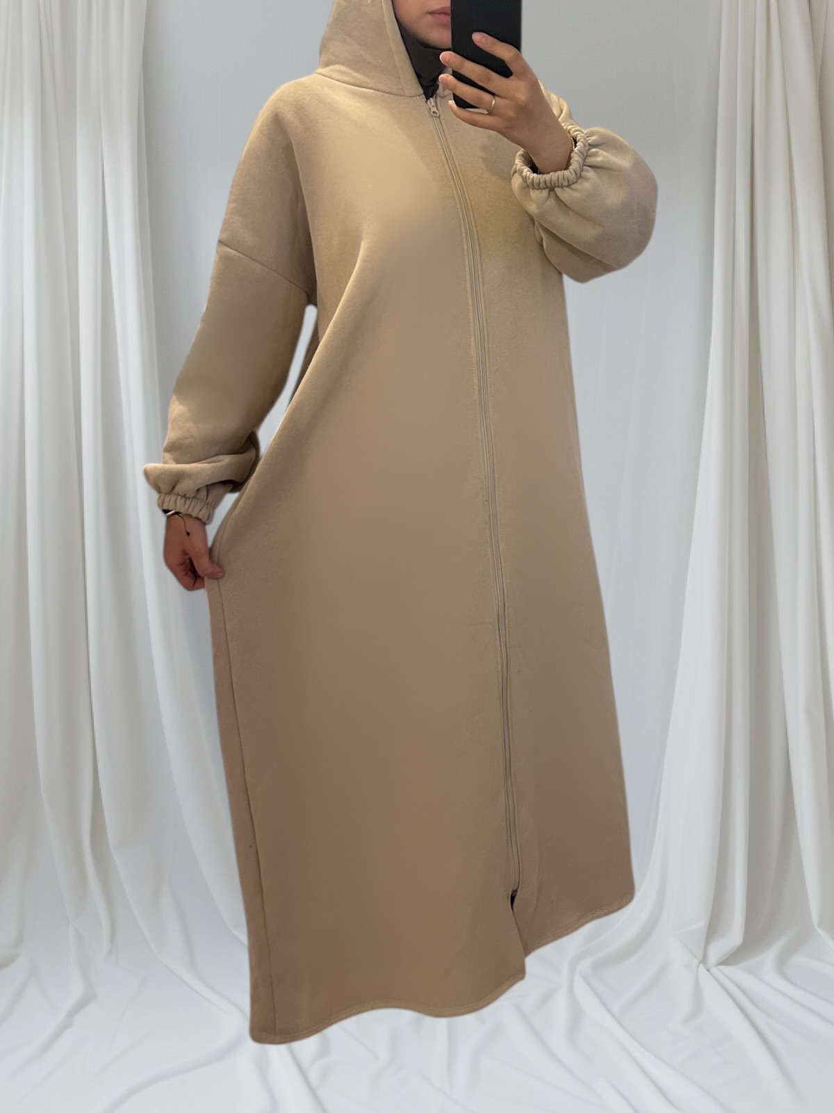 Gilet long mastour et confort en coton épais – Image 2