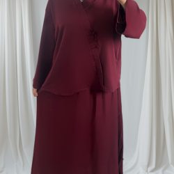 ensemble japandi mastour bordeau 1