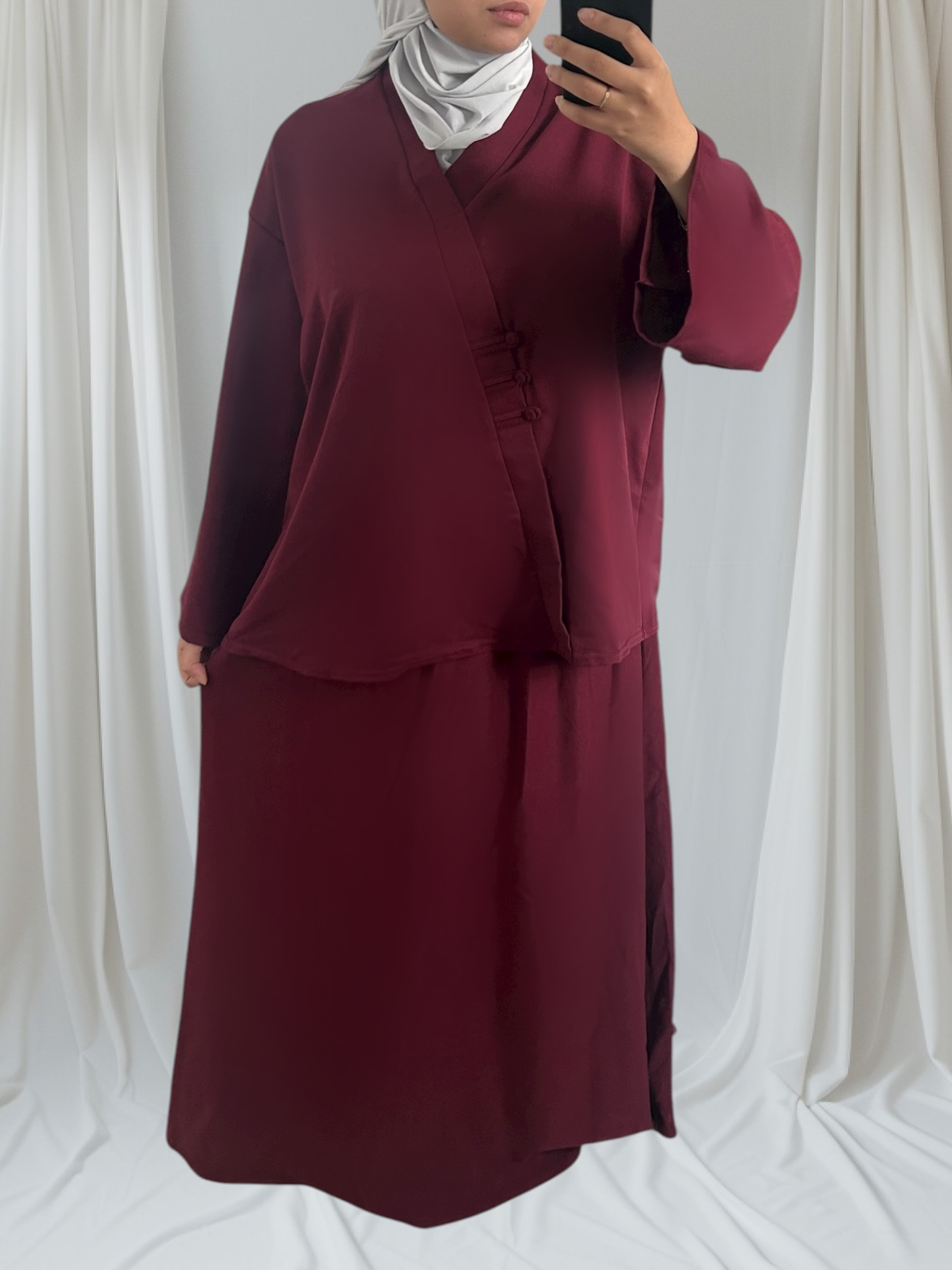 ensemble japandi mastour bordeau 1