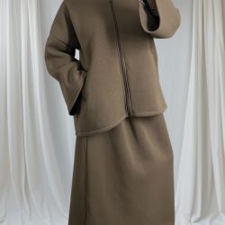 ensemble jupe taupe