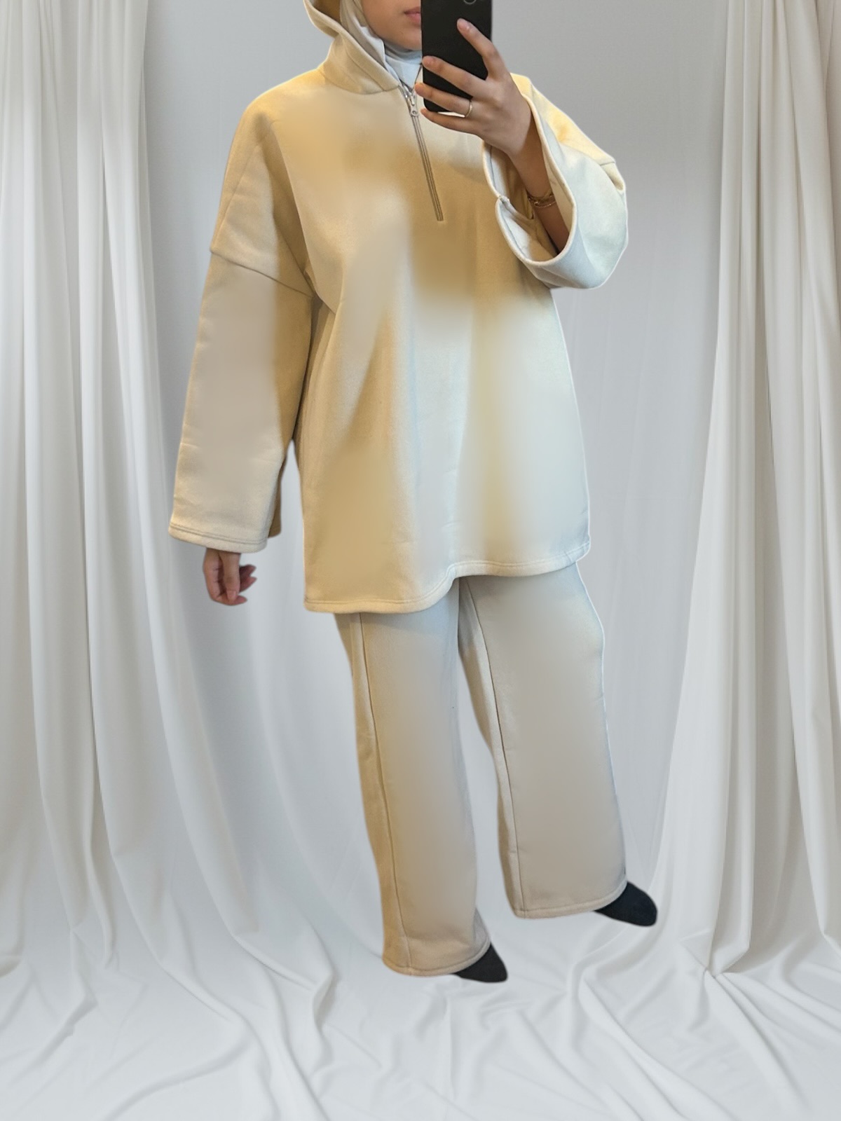Ensemble sportswear épais à capuche qualité premium – Image 2