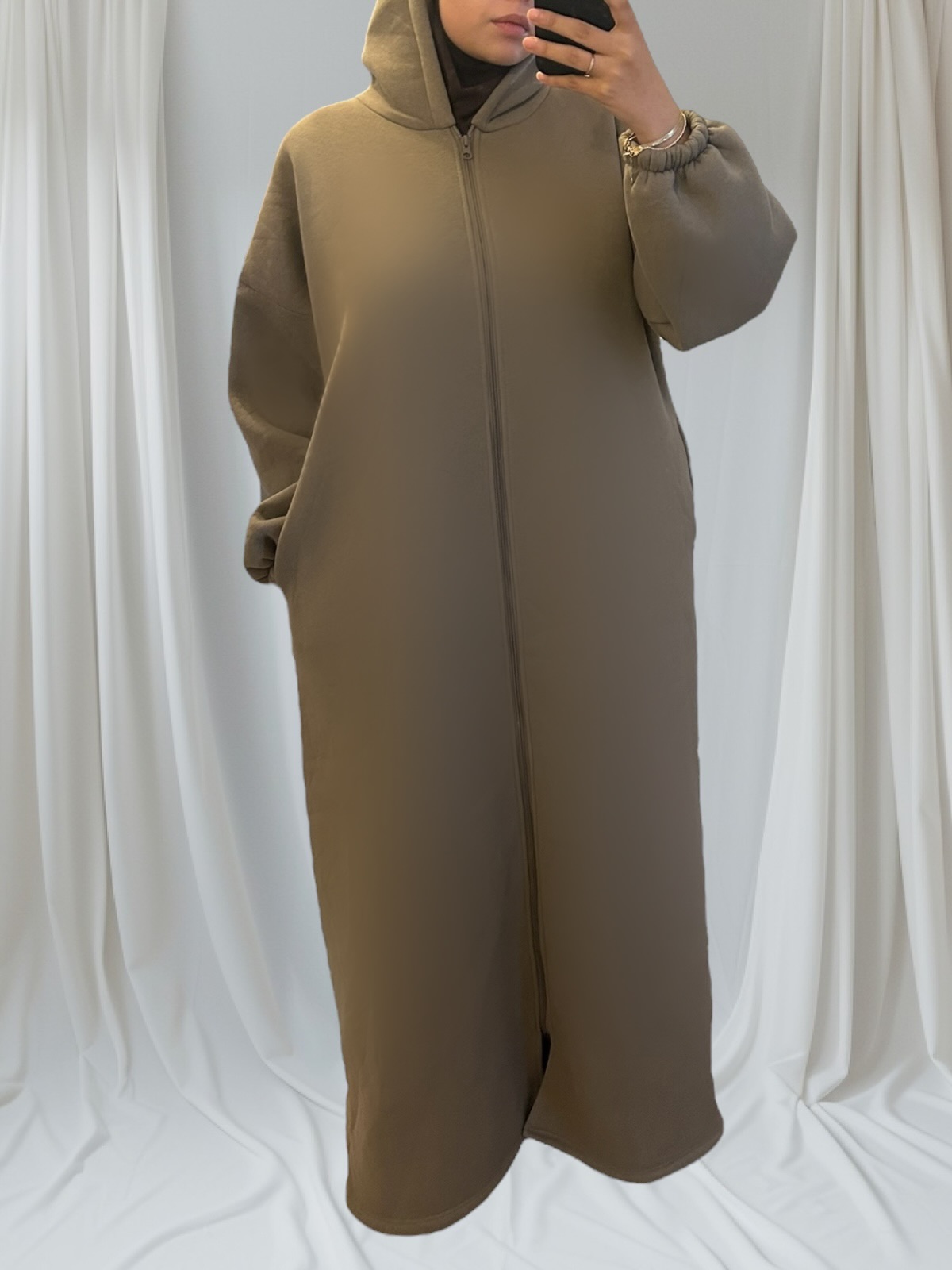 Gilet long mastour et confort en coton épais – Image 5