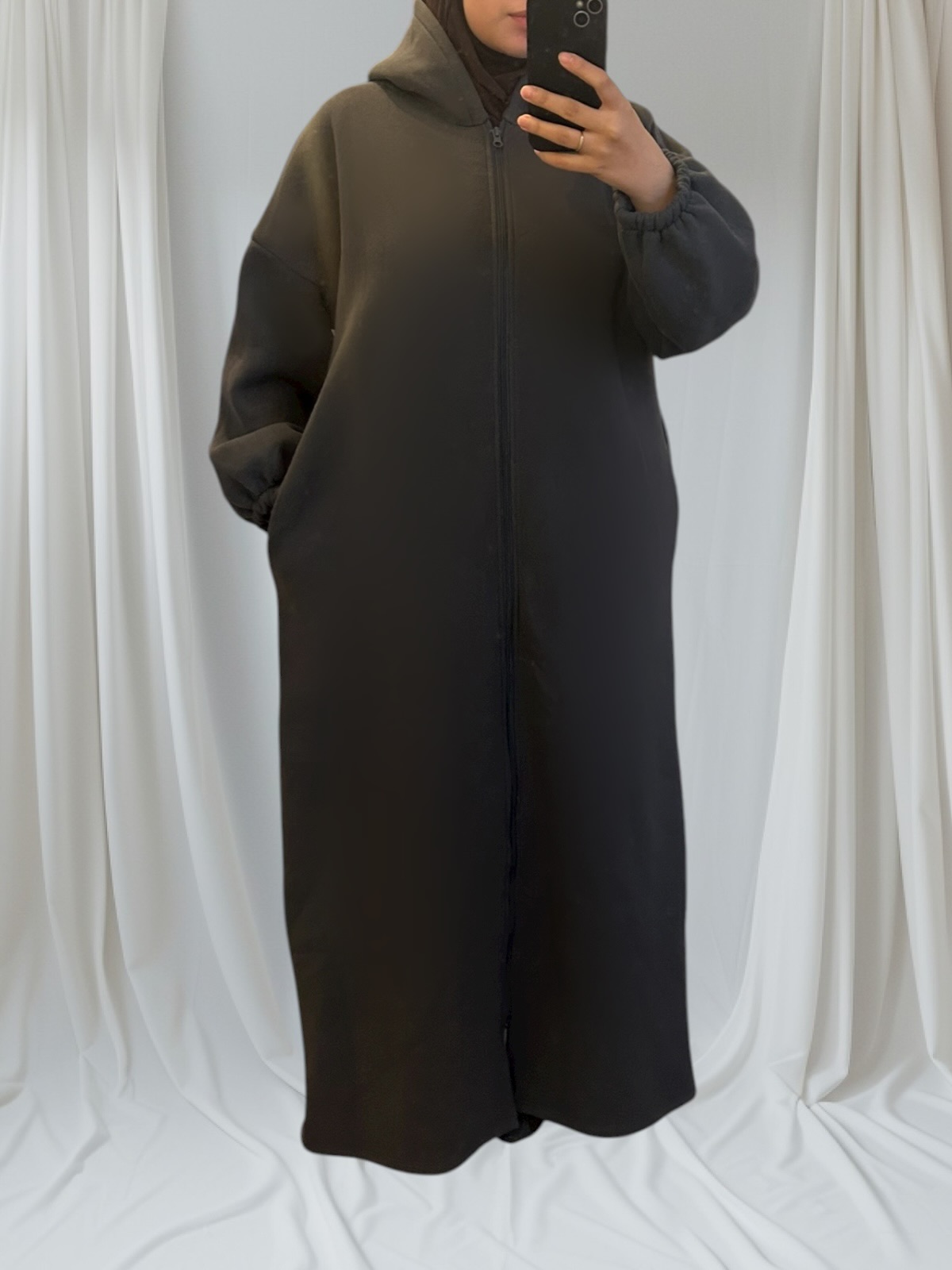 Gilet long mastour et confort en coton épais – Image 6