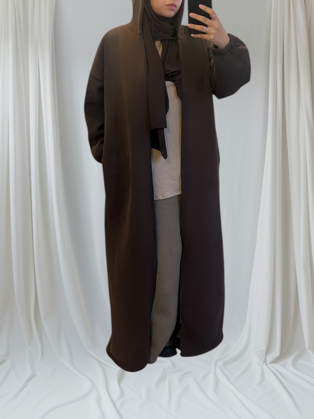 Gilet long mastour et confort en coton épais – Image 9