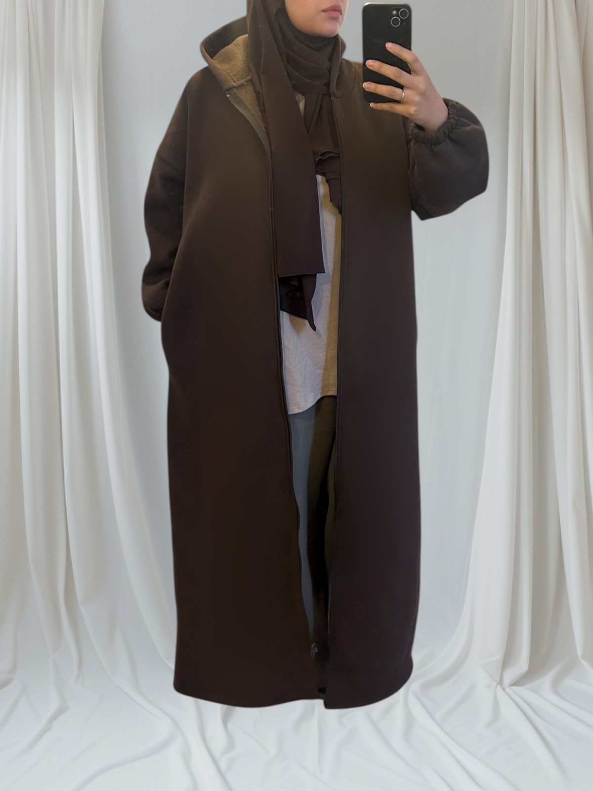 Gilet long mastour et confort en coton épais – Image 1