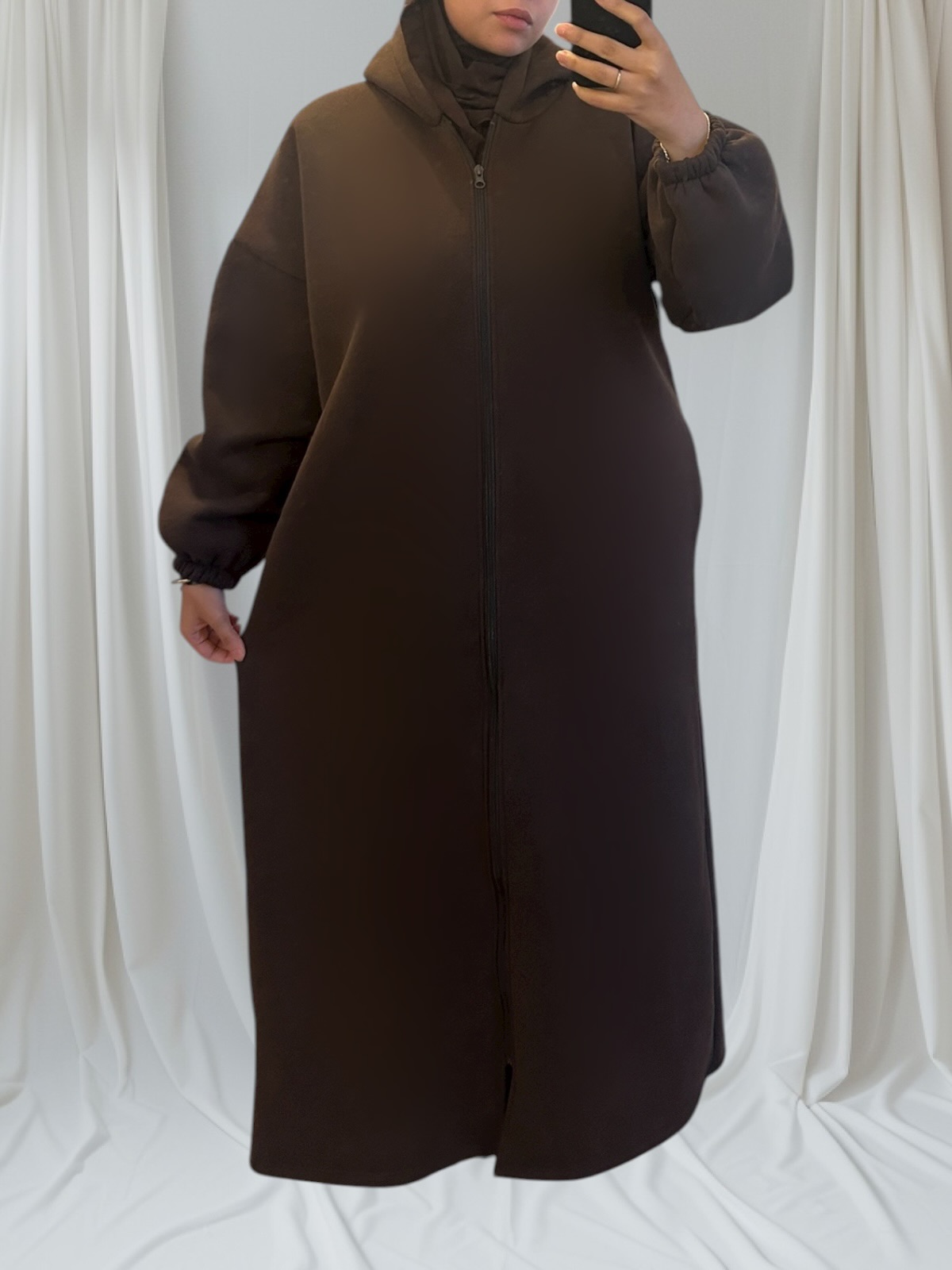 Gilet long mastour et confort en coton épais – Image 8