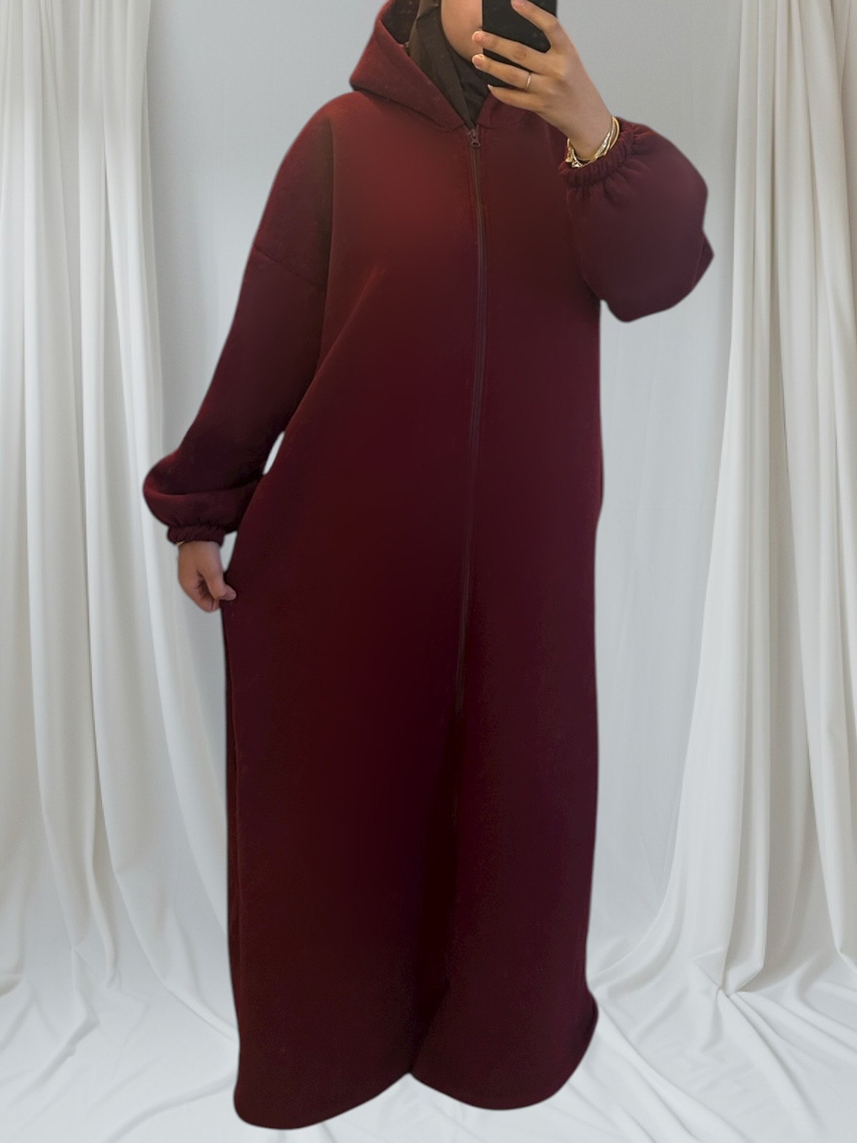 Gilet long mastour et confort en coton épais – Image 1
