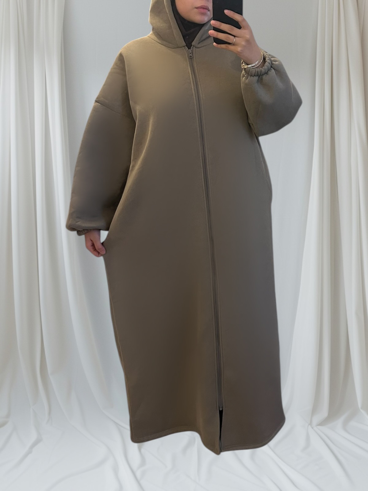 Gilet long mastour et confort en coton épais – Image 1