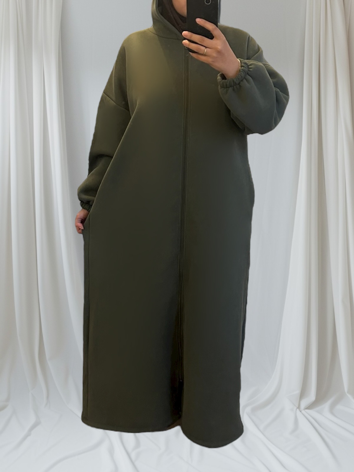 Gilet long mastour et confort en coton épais – Image 22