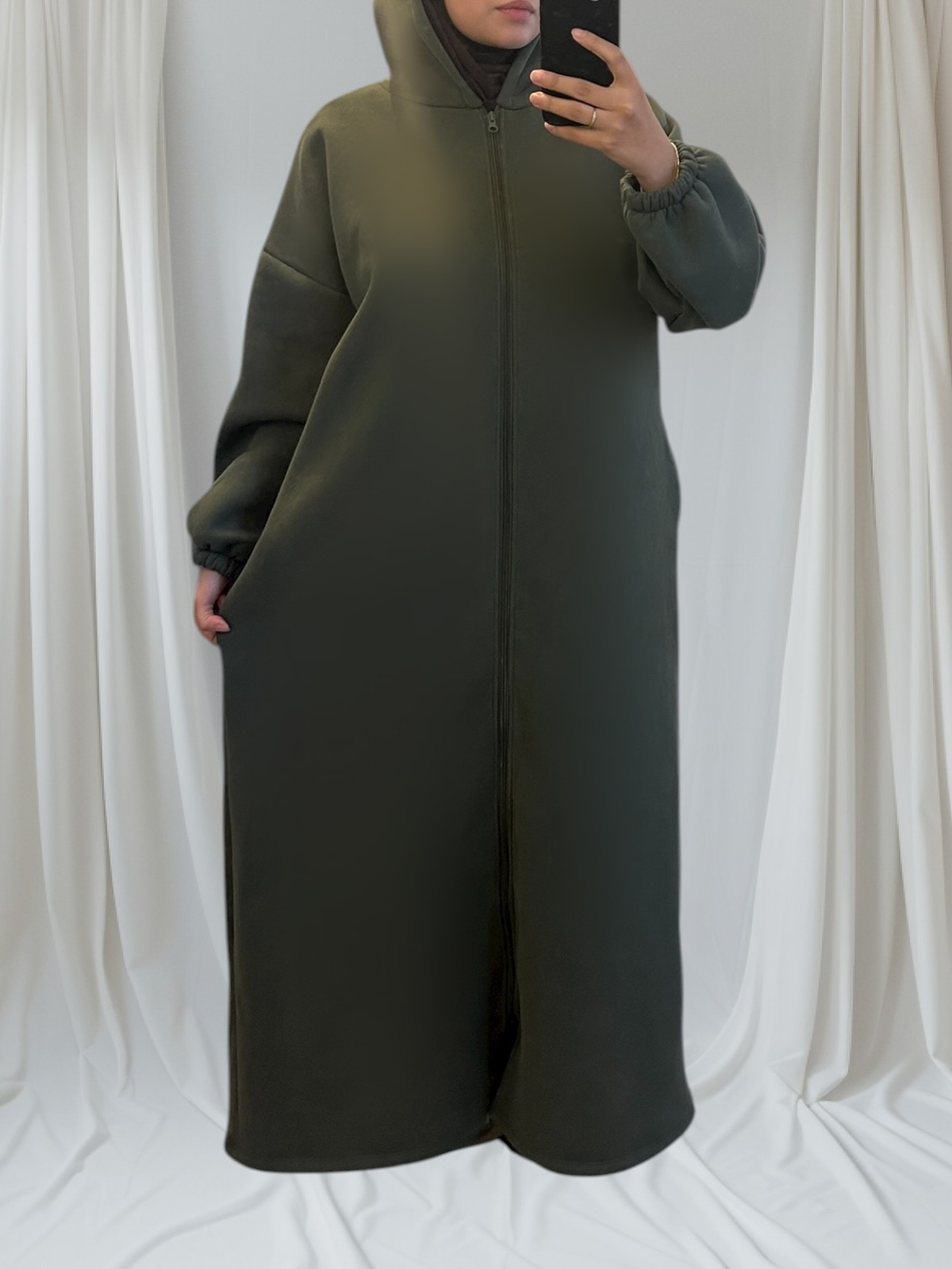 Gilet long mastour et confort en coton épais – Image 23